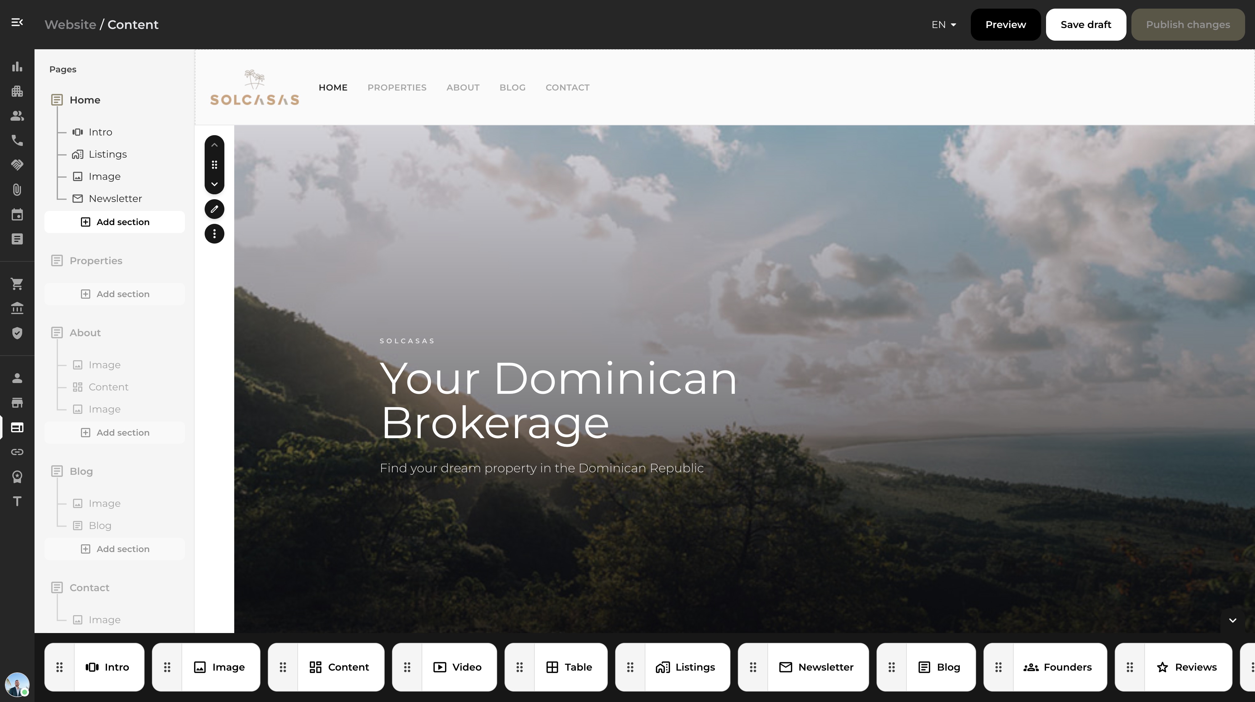 AnyHouse website builder